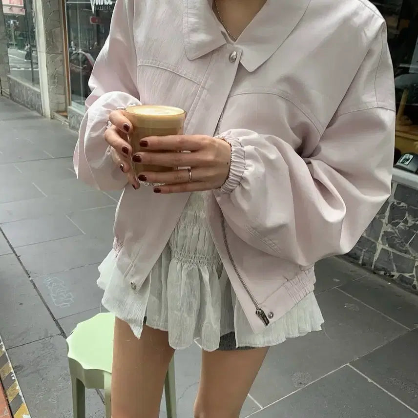 [SOLD OUT] (새상품) 타낫 디렉터 페르마타 레이어드 스모킹 블라우스 아이보리
