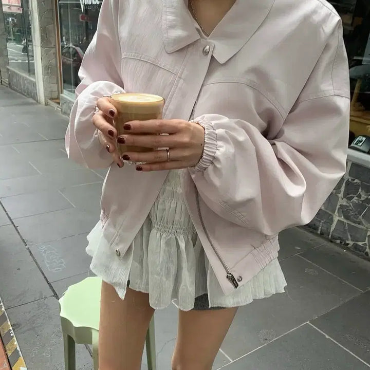 [SOLD OUT] (새상품) 타낫 디렉터 페르마타 레이어드 스모킹 블라우스 아이보리