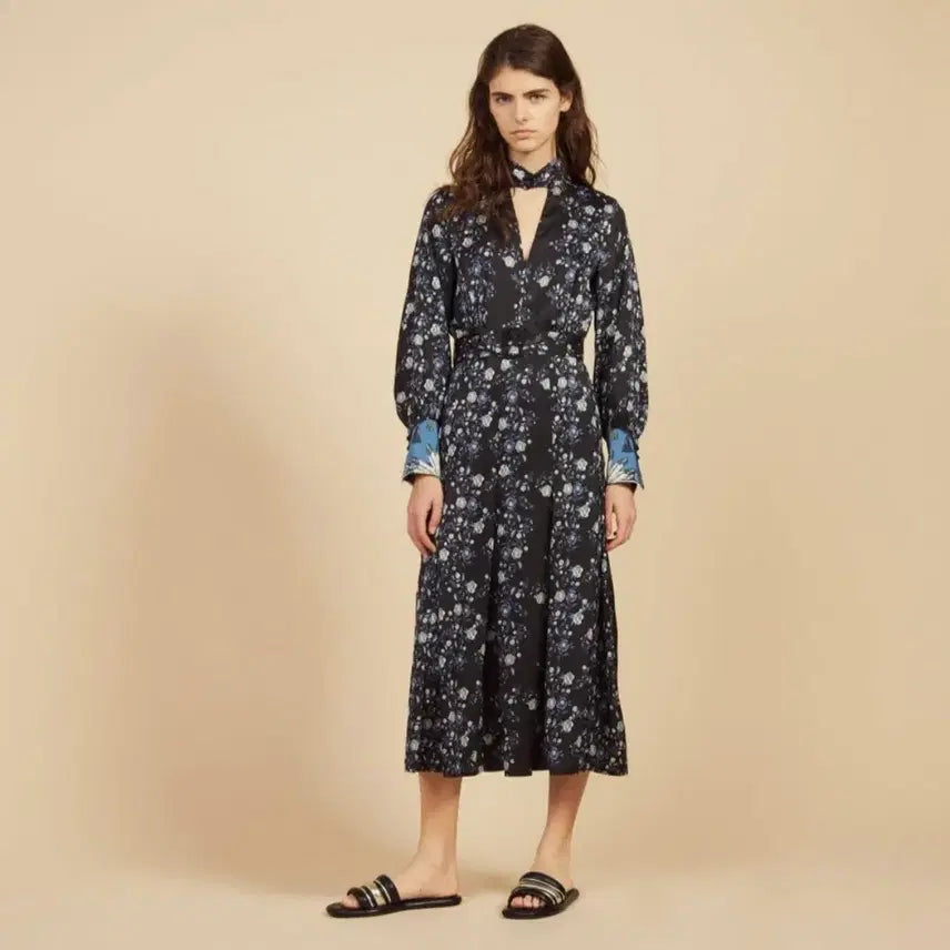 [BUNJANG] Sandro Patterned Long Dress / sandro 산드로 패턴 롱원피스 55