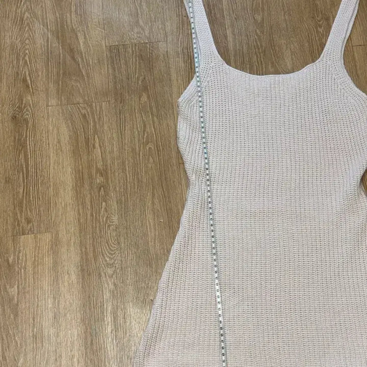 [BUNJANG] MaybeBaby Soft Pink Knit Mini Dress / 맘 바뀌기 전에 메이비베이비구매 얇은 니트원피스 소프트핑크
