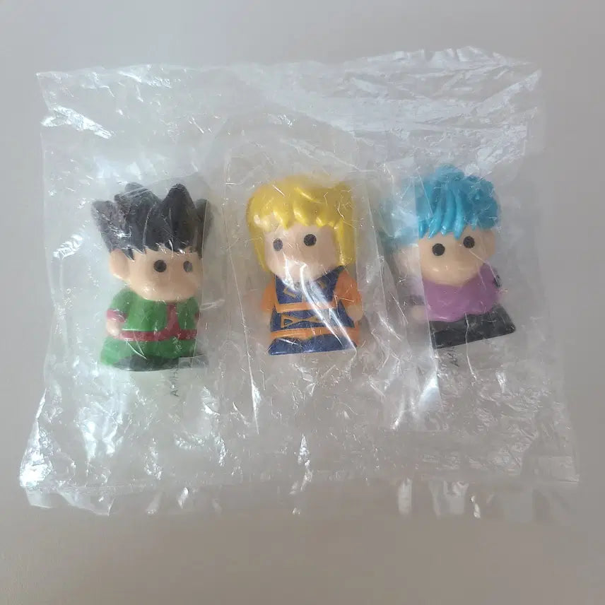 [BUNJANG] Hunter x Hunter Jump Finger Puppet Figure Set / 고전 헌터헌터 점프 손가락 인형 피규어 키르아 크라피카 곤