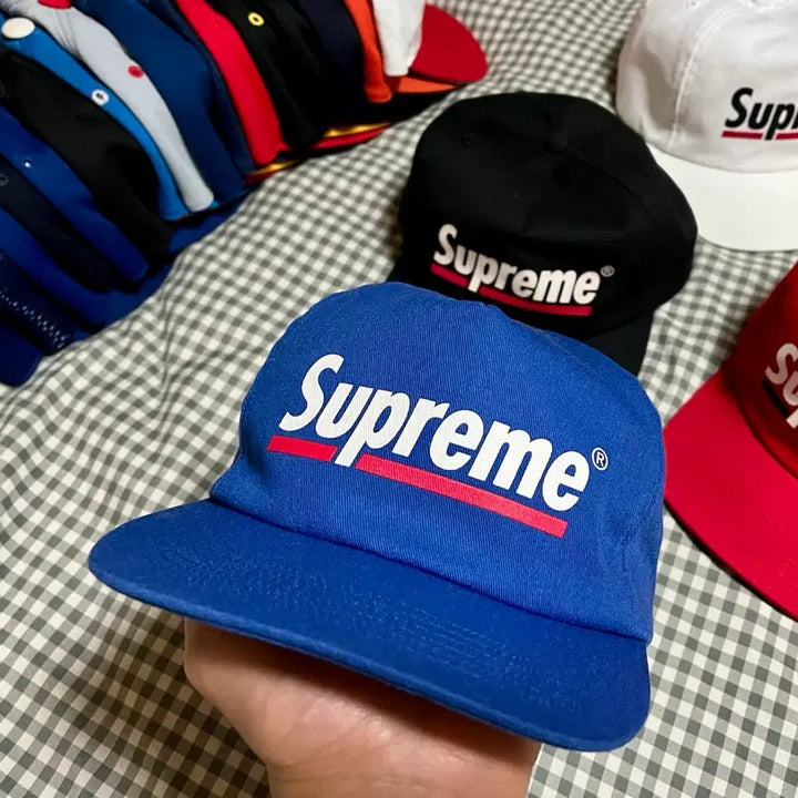 [BUNJANG] Supreme Underline Snapback Blue / 슈프림 언더라인 스냅백 블루