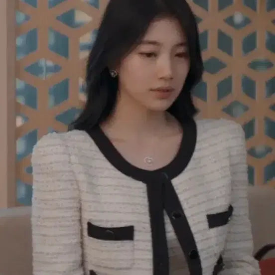 [BUNJANG] Avoavo Hanabo No.17 Tweed Jacket Ivory / 아보아보 하나보 no.17 트위드 자켓 아이보리 수지자켓 하객룩 오피스룩