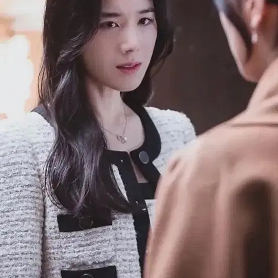 [BUNJANG] Avoavo Hanabo No.17 Tweed Jacket Ivory / 아보아보 하나보 no.17 트위드 자켓 아이보리 수지자켓 하객룩 오피스룩