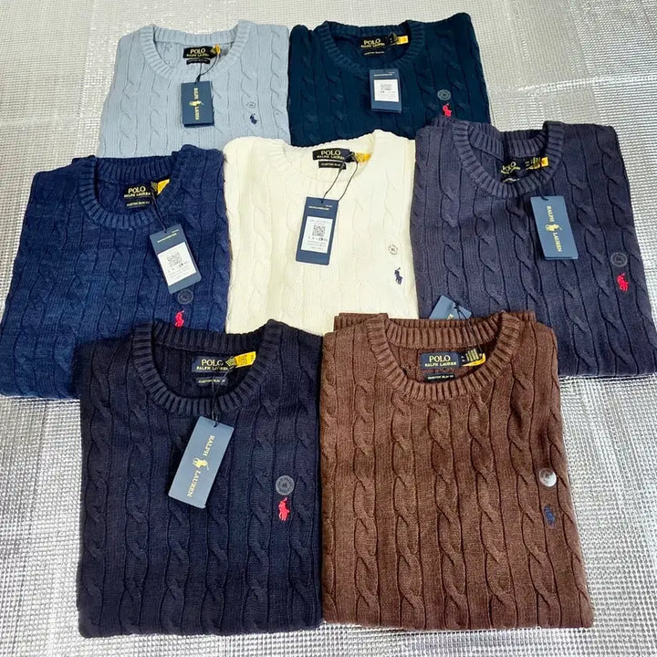 [BUNJANG] Polo Ralph Lauren Cable Knit Sweater / 폴로 랄프로렌 케이블 니트