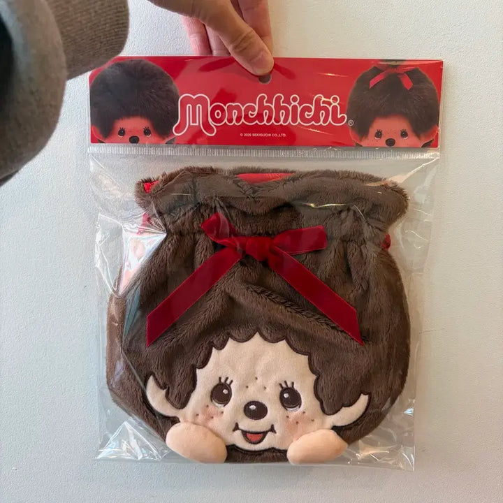 [BUNJANG] Monchhichi Drawstring Pouch / [신상] 몬치치 복조리 파우치