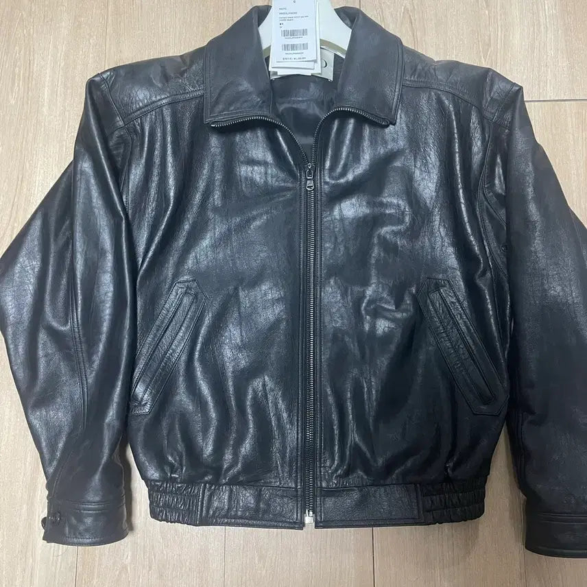 [BUNJANG] RECTO High Neck Leather Jacket / [M] 렉토 하이넥 레더자켓