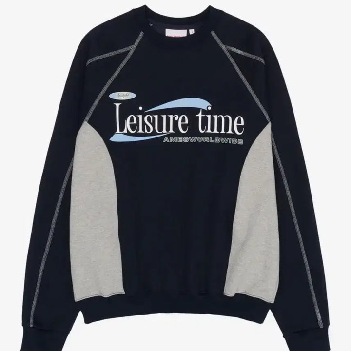 [BUNJANG] A.M.E.S. Navy Leisure Time Sweatshirt / 아메스 네이비 맨투맨
