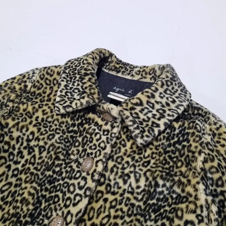 [BUNJANG] Agnes b. Leopard Faux Fur Coat / Agnes b. 아네스베 레오파드 퍼코트 - 1