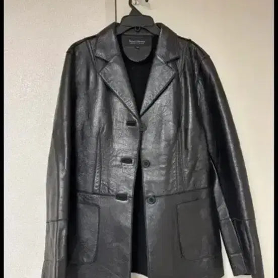 [BUNJANG] Seoul Collection Black Lambskin Leather Jacket / Seoul Collection 블랙 가죽 자켓
