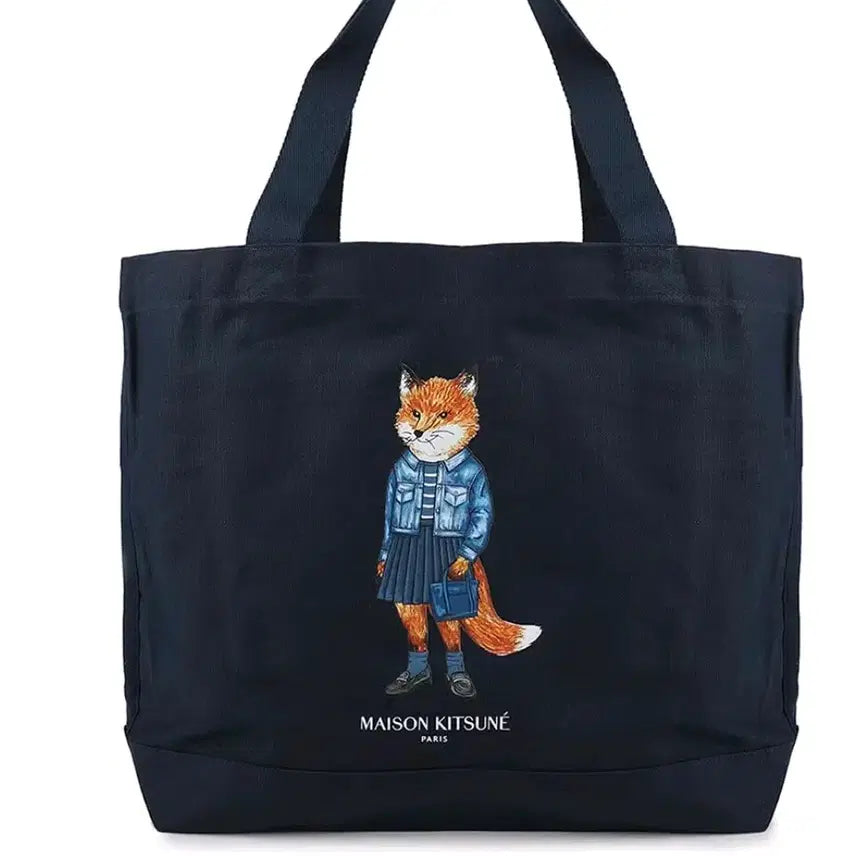 [BUNJANG] Maison Kitsune Canvas Tote Bag / 메종키츠네 가방 남녀공용 거의새것 (숄더백 에코백 캔버스백)