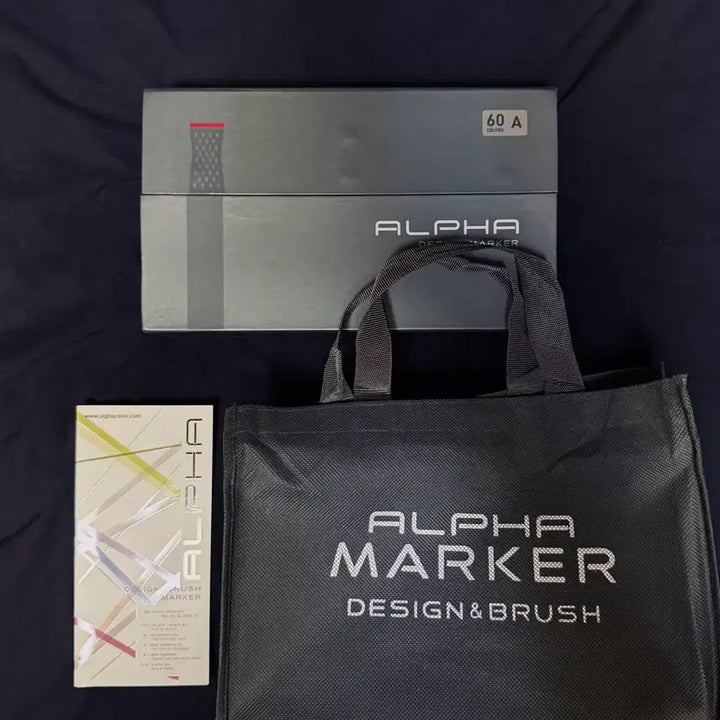 [BUNJANG] ALPHA MAKER Design Marker 60 Color Set / ALPHA MAKER 알파 디자인 마카 60색 세트