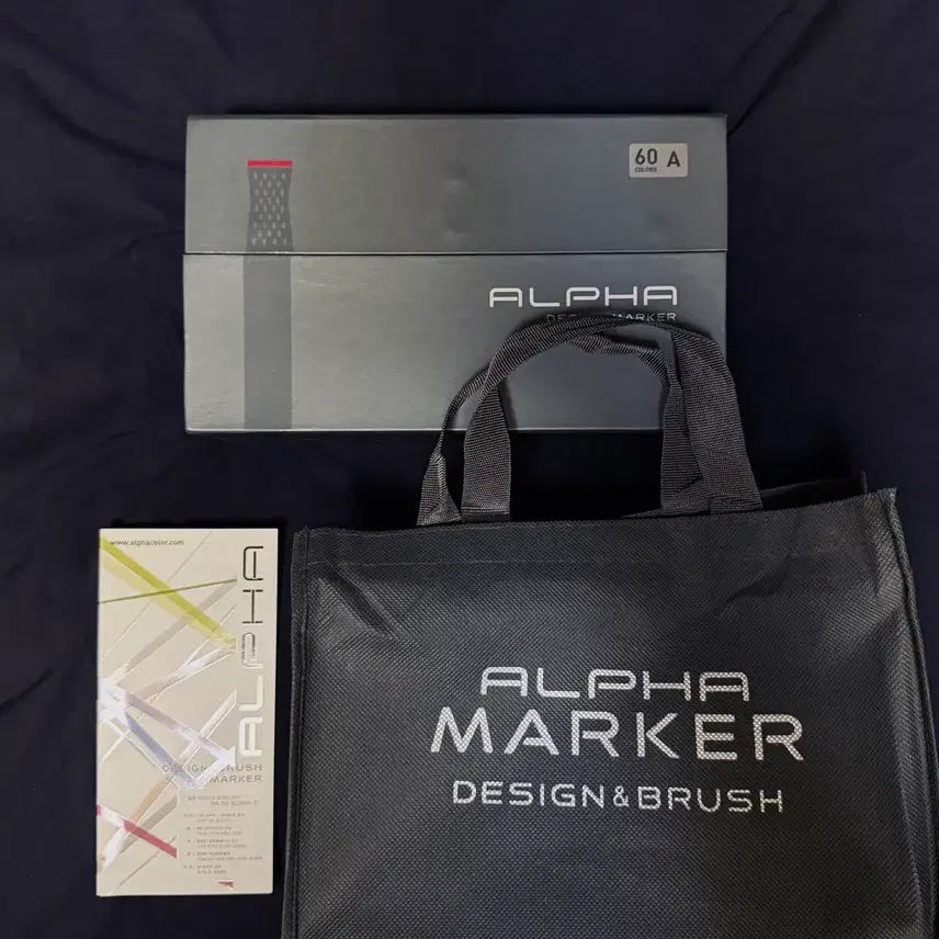 [BUNJANG] ALPHA MAKER Design Marker 60 Color Set / ALPHA MAKER 알파 디자인 마카 60색 세트