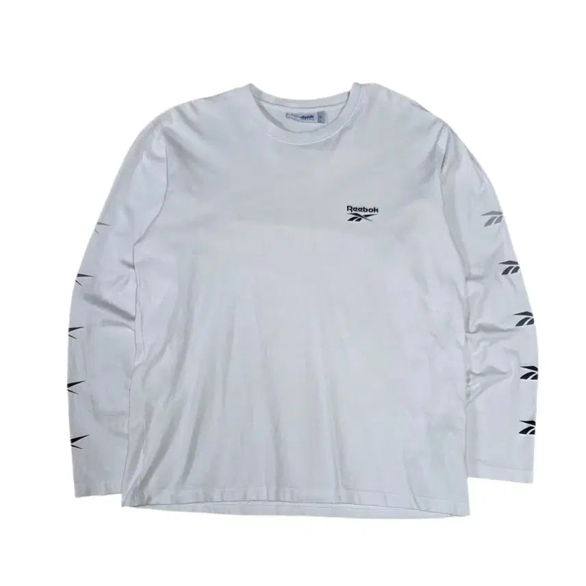 [SOLD OUT] 리복x커버낫 화이트 로고 슬리브 긴팔 티셔츠 콜라보
