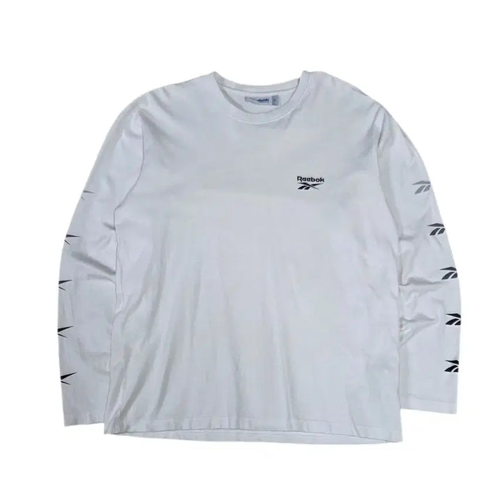 [SOLD OUT] 리복x커버낫 화이트 로고 슬리브 긴팔 티셔츠 콜라보