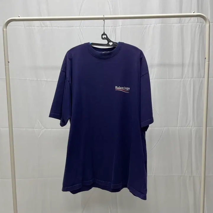 [BUNJANG] Balenciaga Wave Logo T-Shirt [L] / 발렌시아가 웨이브 로고 반팔 티셔츠 [L]