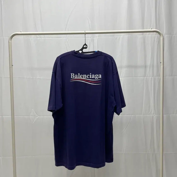 [BUNJANG] Balenciaga Wave Logo T-Shirt [L] / 발렌시아가 웨이브 로고 반팔 티셔츠 [L]