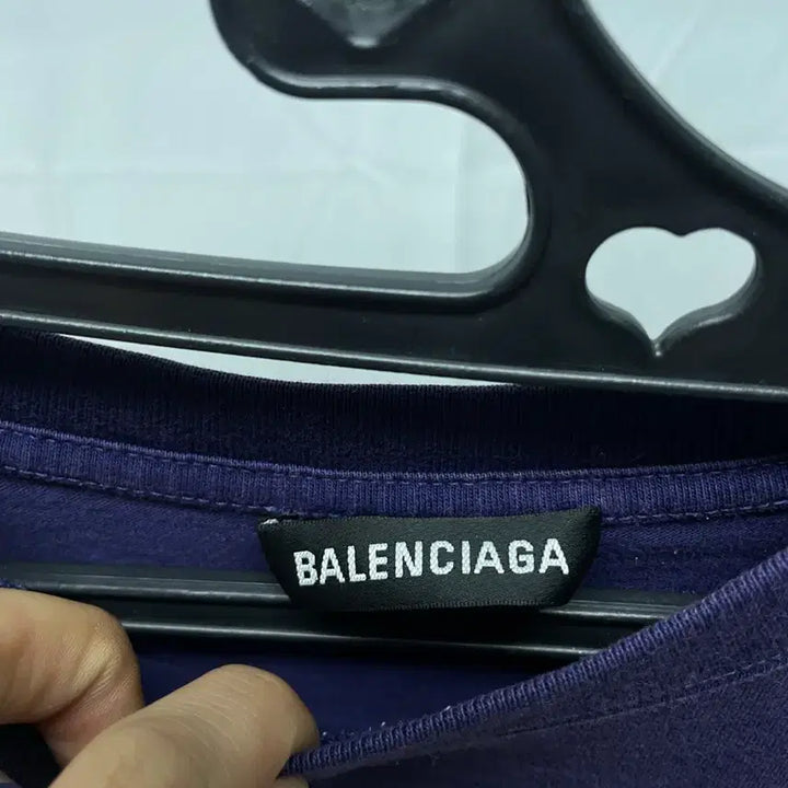 [BUNJANG] Balenciaga Wave Logo T-Shirt [L] / 발렌시아가 웨이브 로고 반팔 티셔츠 [L]