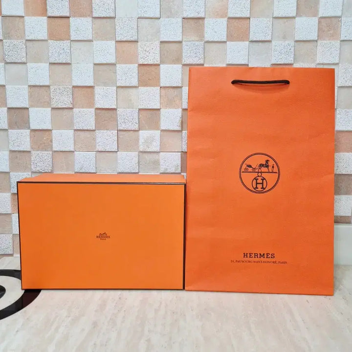 [BUNJANG] Hermes Box and Shopping Bag Set / [정품]에르메스 박스+쇼핑백 SET,에르메스 쇼핑백,에르메스 가방