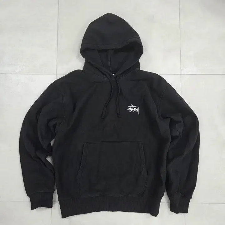 [BUNJANG] Stussy Black Hoodie / [L] 스투시 블랙 후드티