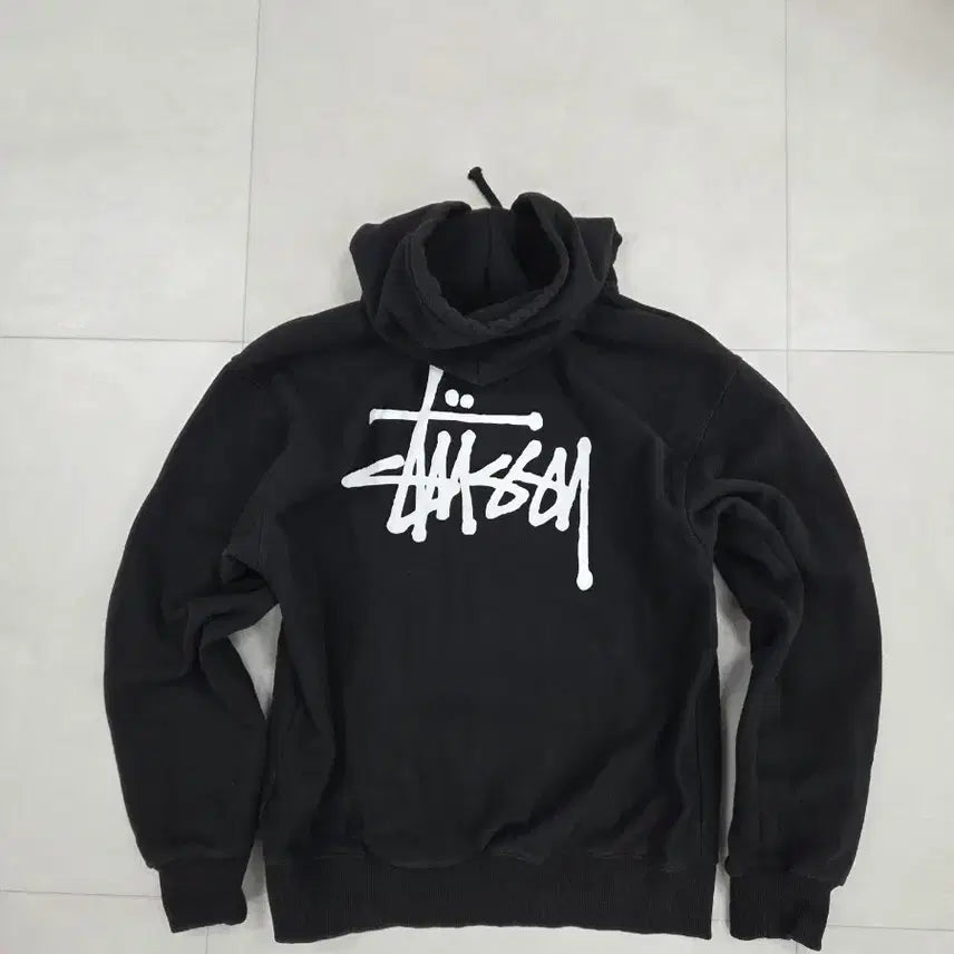 [BUNJANG] Stussy Black Hoodie / [L] 스투시 블랙 후드티