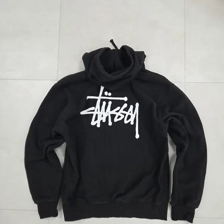[BUNJANG] Stussy Black Hoodie / [L] 스투시 블랙 후드티