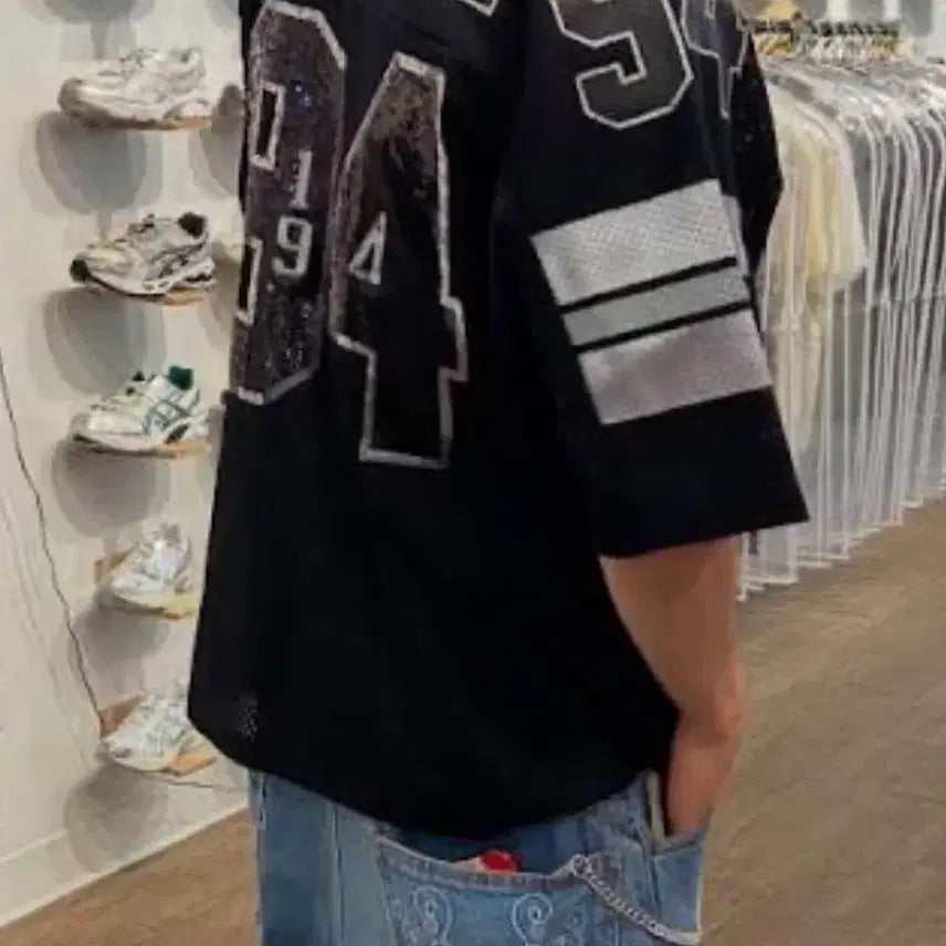 [BUNJANG] Supreme Sequin Football Jersey (L) / [L] 25fw 슈프림 시퀸 풋볼져지
