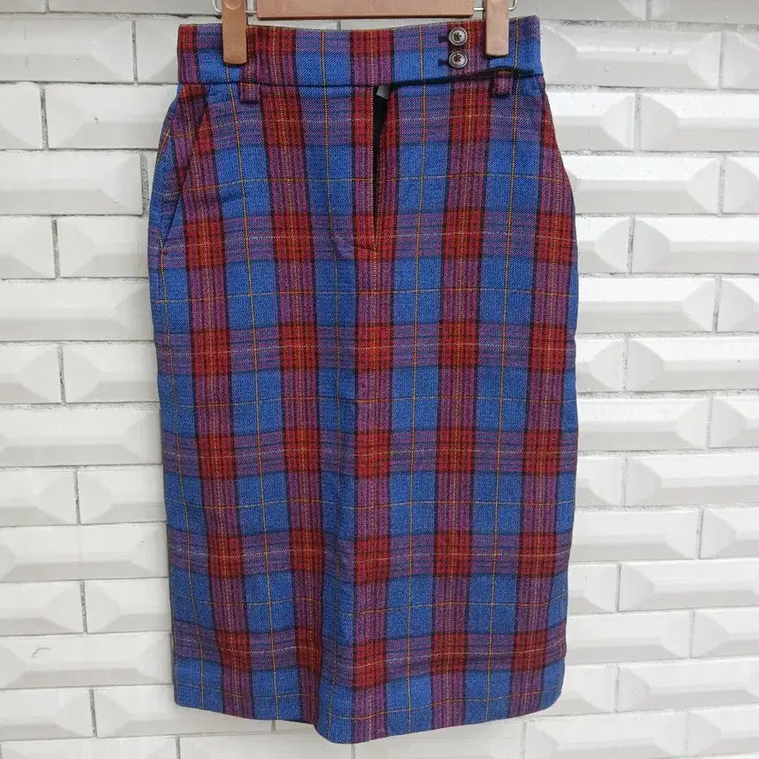 [BUNJANG] Vivienne Westwood Check Midi Skirt / 비비안 웨스트우드vivienne westwood  체크스커트