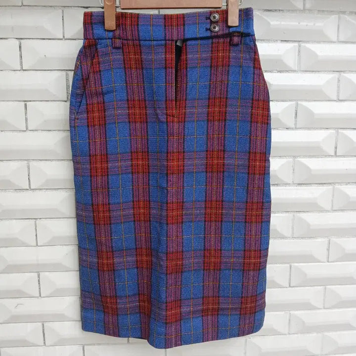 [BUNJANG] Vivienne Westwood Check Midi Skirt / 비비안 웨스트우드vivienne westwood  체크스커트