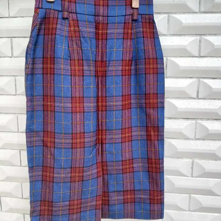 [BUNJANG] Vivienne Westwood Check Midi Skirt / 비비안 웨스트우드vivienne westwood  체크스커트