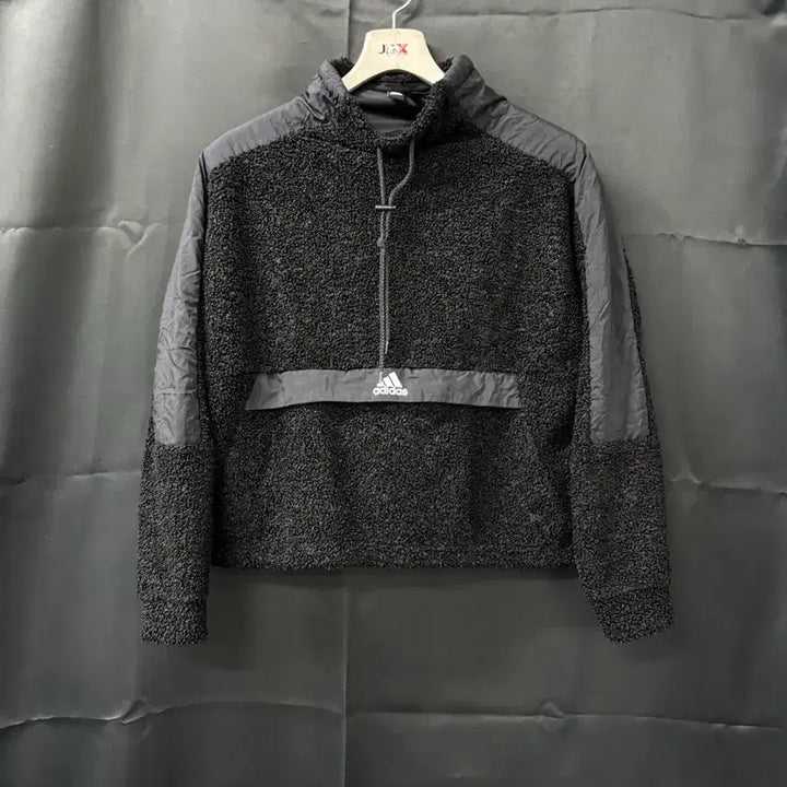 [BUNJANG] Adidas Fleece Sweatshirt / 아디다스 정품 뽀글이 맨투맨