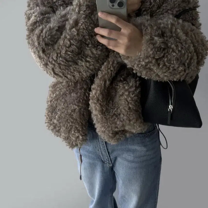 [BUNJANG] RaRoom Faux Fur Jumper / 라룸 퍼점퍼