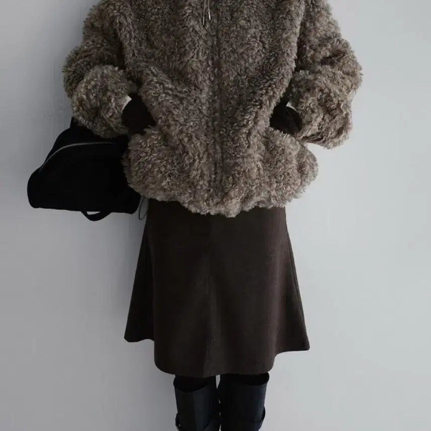 [BUNJANG] RaRoom Faux Fur Jumper / 라룸 퍼점퍼