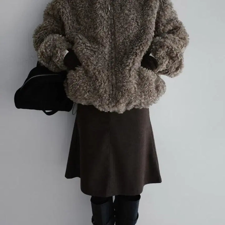 [BUNJANG] RaRoom Faux Fur Jumper / 라룸 퍼점퍼