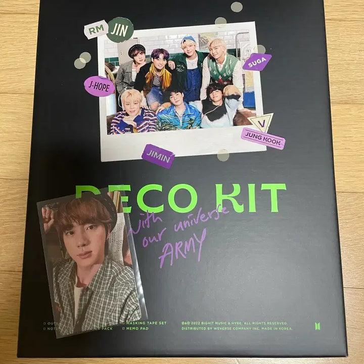 [BUNJANG] BTS Jin "Decokit" Unused Full Set Photocard / 방탄 데코키트 석진 미사용 풀셋