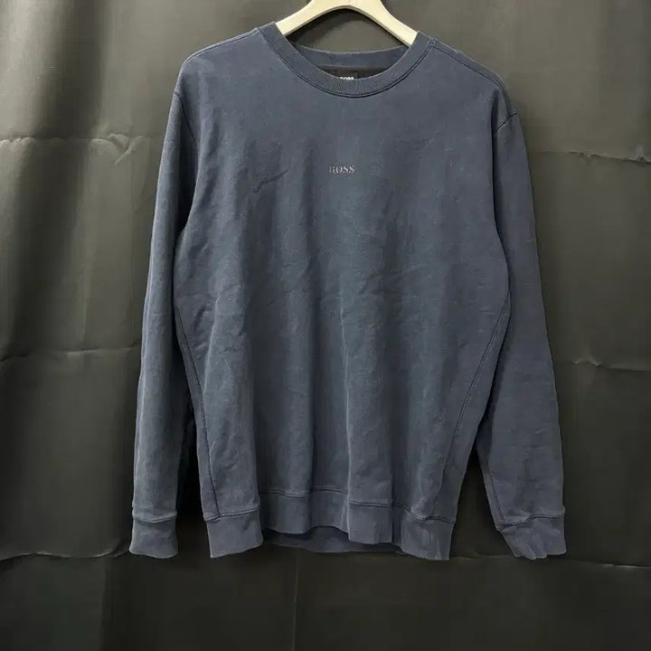 [BUNJANG] Hugo Boss Navy Blue Men's Sweatshirt / 휴고보스 정품 맨투맨 네이비