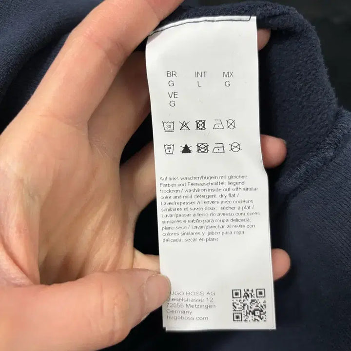 [BUNJANG] Hugo Boss Navy Blue Men's Sweatshirt / 휴고보스 정품 맨투맨 네이비