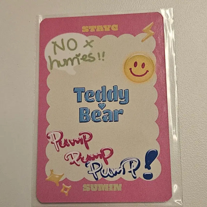[BUNJANG] STAYC Sumin Teddy Bear Japanese Photocard / 스테이씨 수민 테디베어 일본포카