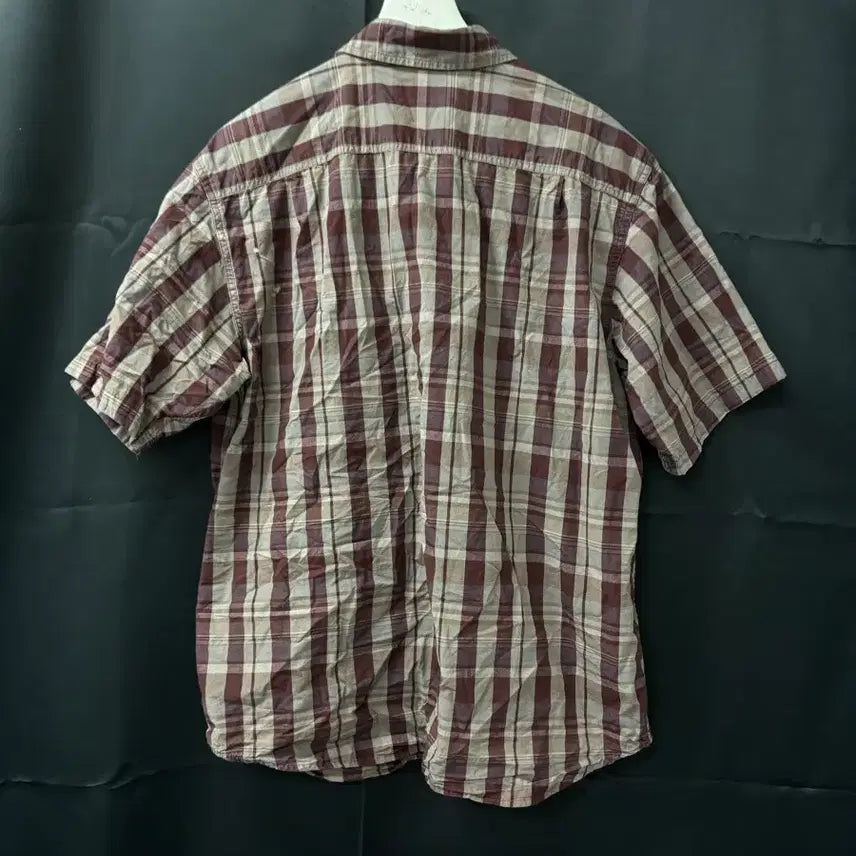 [BUNJANG] Carhartt Checkered Short Sleeve Shirt / 칼하트 정품 체크 반팔 셔츠 (미세하자)