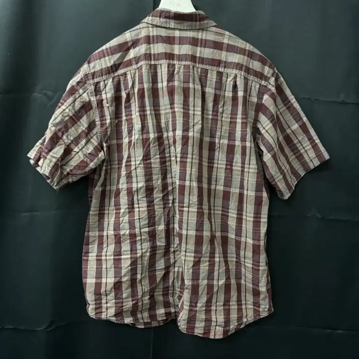 [BUNJANG] Carhartt Checkered Short Sleeve Shirt / 칼하트 정품 체크 반팔 셔츠 (미세하자)
