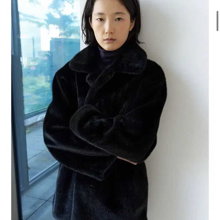 [BUNJANG] nod Black Faux Fur Jacket / 엔오디 퍼 자켓 블랙 nod