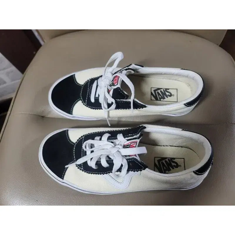 [BUNJANG] Vans Slip-On Sneakers / VANS 반스 스케이트보드정품 508357 아이보리블랙 슬립온 250mm