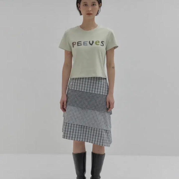 [BUNJANG] Fivs Fivs Checkered Skirt / 피브스피브스 체크 스커트