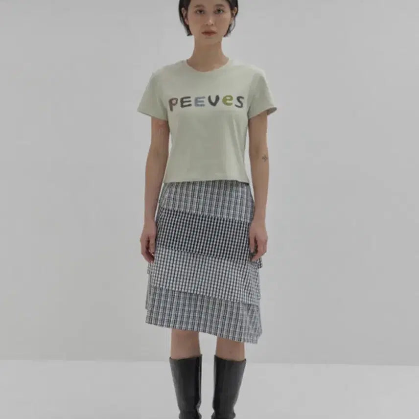 [BUNJANG] Fivs Fivs Checkered Skirt / 피브스피브스 체크 스커트