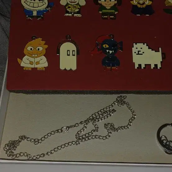 [BUNJANG] Undertale Metal Keychain & Card Set / 언더테일 메탈키링/목걸이&카드