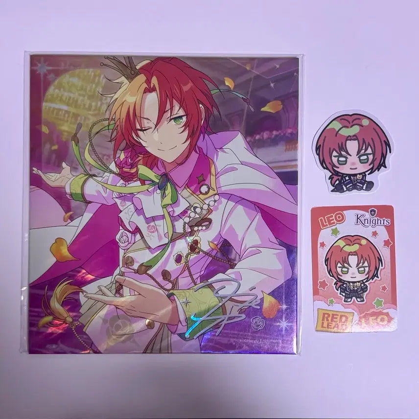 [BUNJANG] Ensemble Stars Tsukimaga Leo Color Paper, Photocard, and Sticker Bundle Set / 앙스타 츠키나가 레오 만개 색지 와글와글 갤럭시 포카 스티커