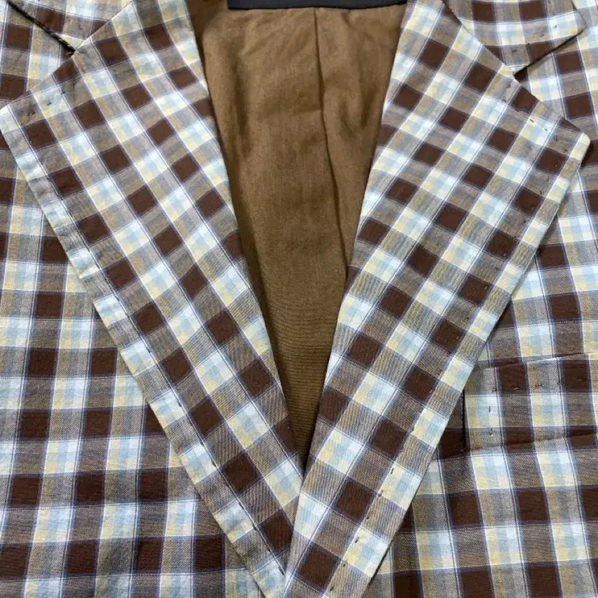 [BUNJANG] Dsquared2 Handmade Monocheck Cotton Blazer / 디스퀘어드2 핸드메이드 모노체크 코튼 자켓 italy made