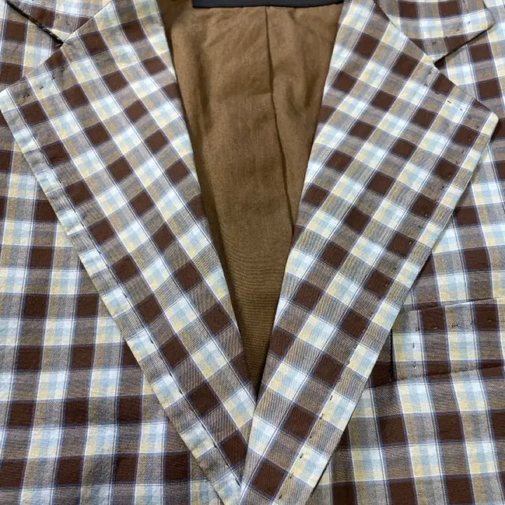 [BUNJANG] Dsquared2 Handmade Monocheck Cotton Blazer / 디스퀘어드2 핸드메이드 모노체크 코튼 자켓 italy made
