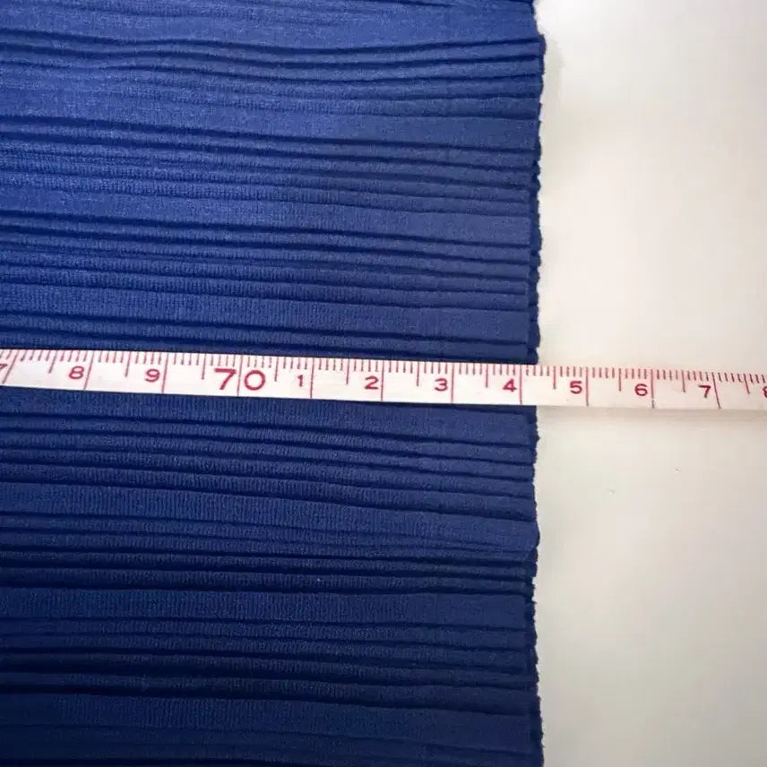 [BUNJANG] Pleats Please Blue Pleated Turtleneck Long Sleeve T-shirt / 플리츠플리즈 블루 플리츠 터틀넥 긴팔 티셔츠