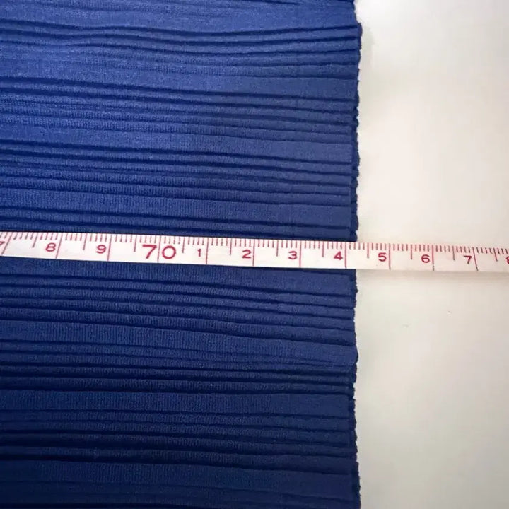 [BUNJANG] Pleats Please Blue Pleated Turtleneck Long Sleeve T-shirt / 플리츠플리즈 블루 플리츠 터틀넥 긴팔 티셔츠